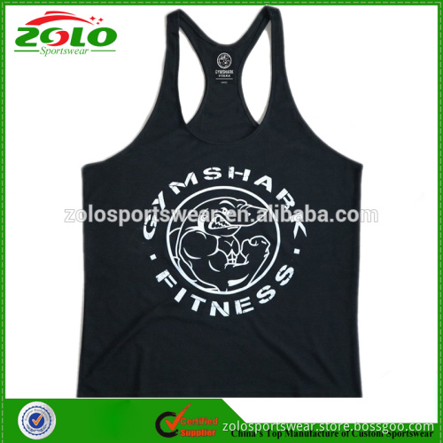 2015 New Arrival Good Quality Adult Men's Custom Made Printing Gym Singlet, Fitness Singlet